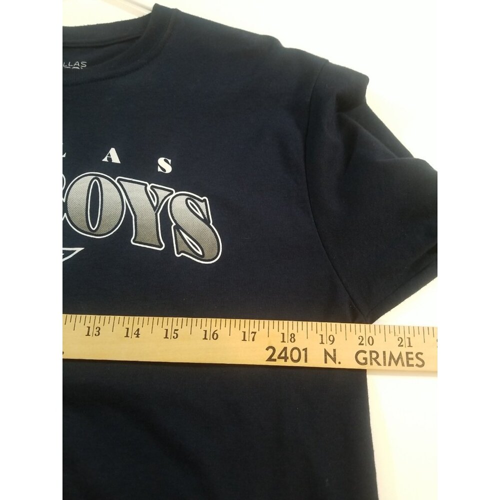 Dallas Cowboys Authentic Short Sleeve Crew T Shirt Men Size Medium Navy Blue - Picture 7 of 7
